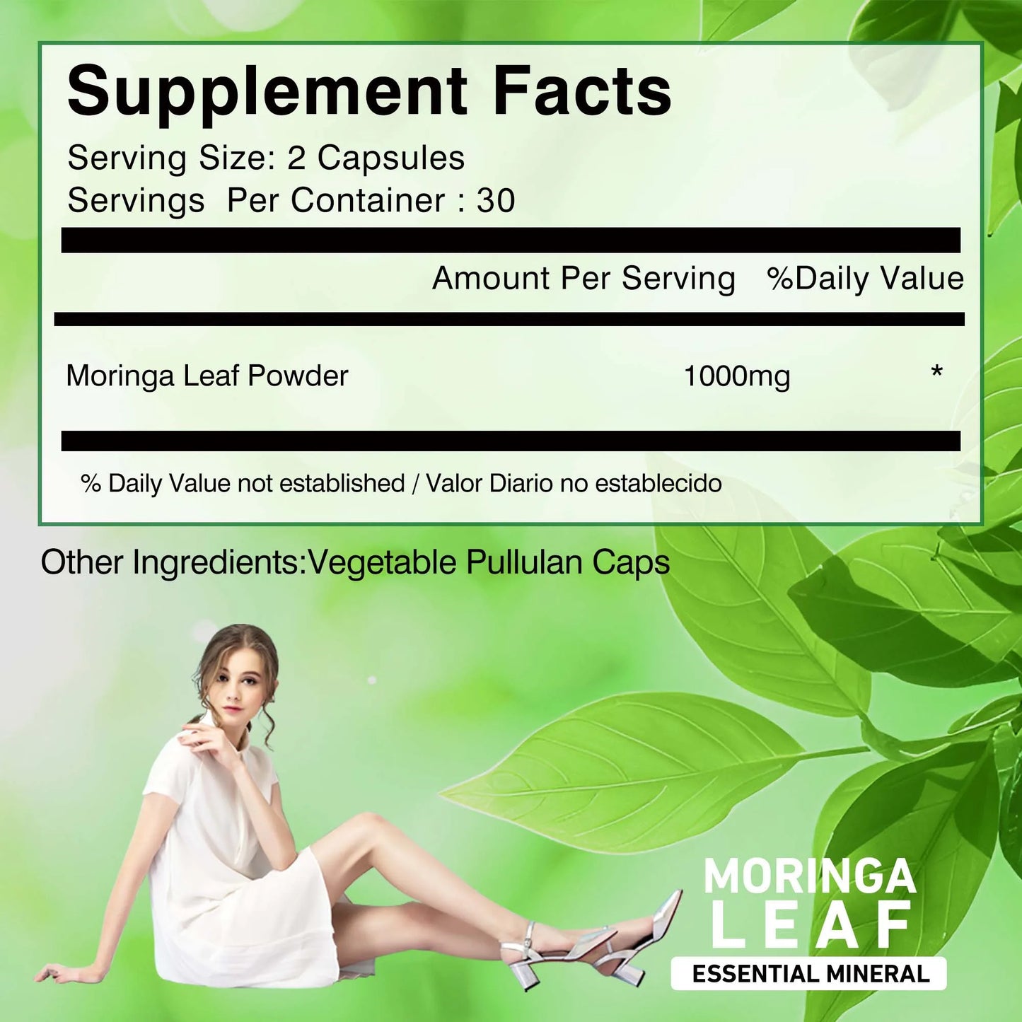 Moringa Supplement Capsules