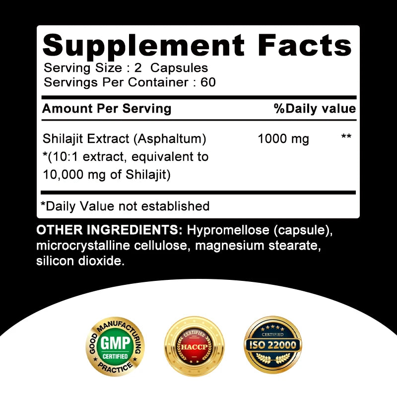 Shilajit Supplement