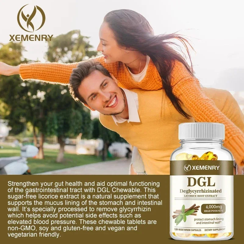 DGL Licorice Supplement Capsules 4000 Mg