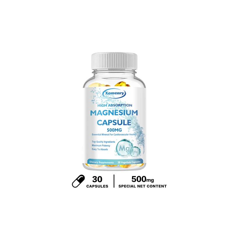 High Absorption Magnesium Capsules 500mg