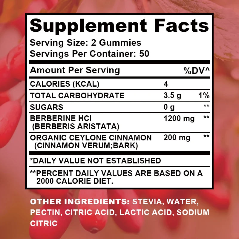 Berberine & Ceylon Cinnamon Gummies