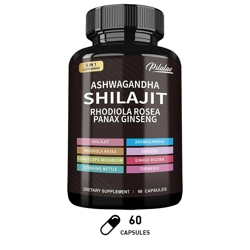 Shilajit and Ashwagandha Multi-Supplement Mix