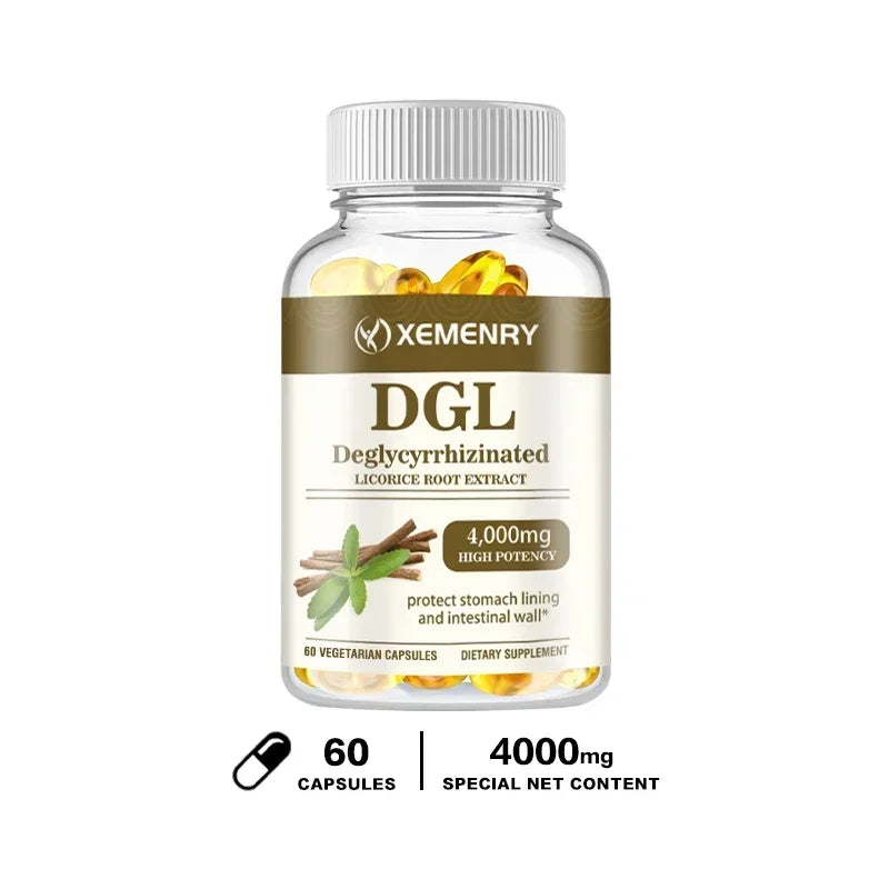 DGL Licorice Supplement Capsules 4000 Mg
