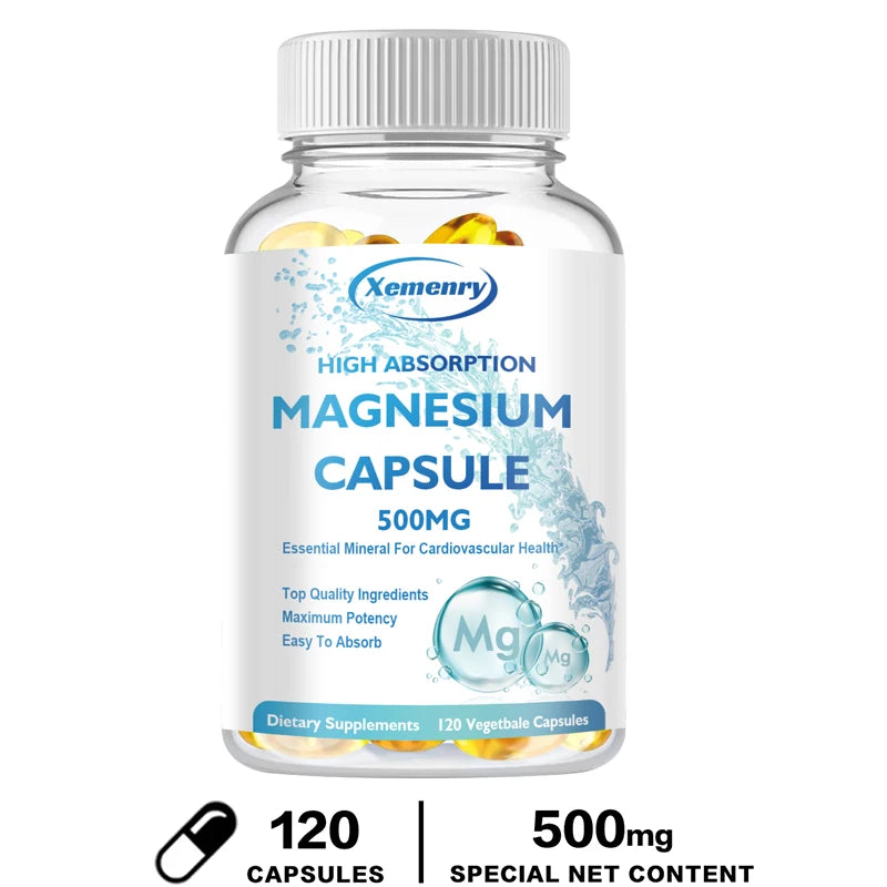 High Absorption Magnesium Capsules 500mg