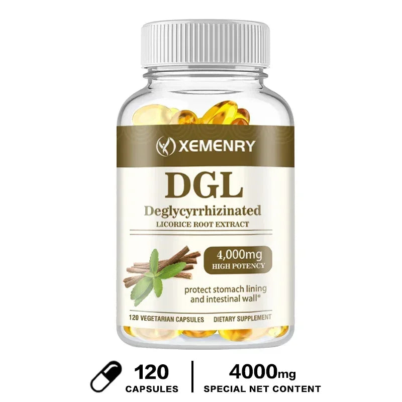 DGL Licorice Supplement Capsules 4000 Mg