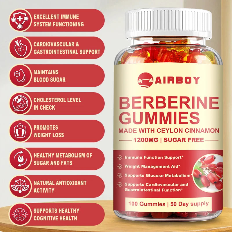 Berberine & Ceylon Cinnamon Gummies