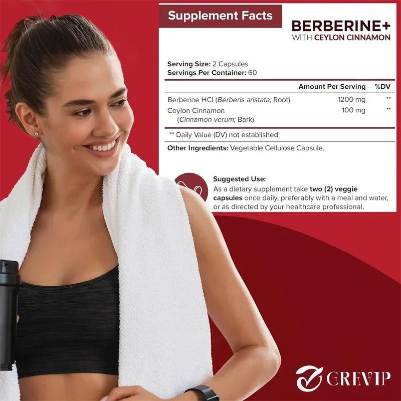Premium Berberine HCl 1200 mg