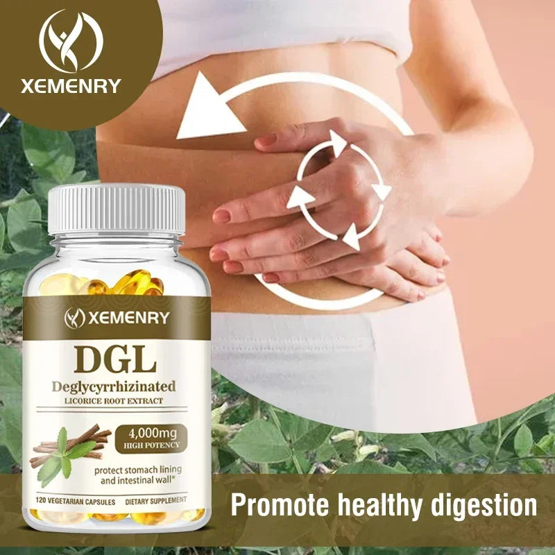 DGL Licorice Supplement Capsules 4000 Mg