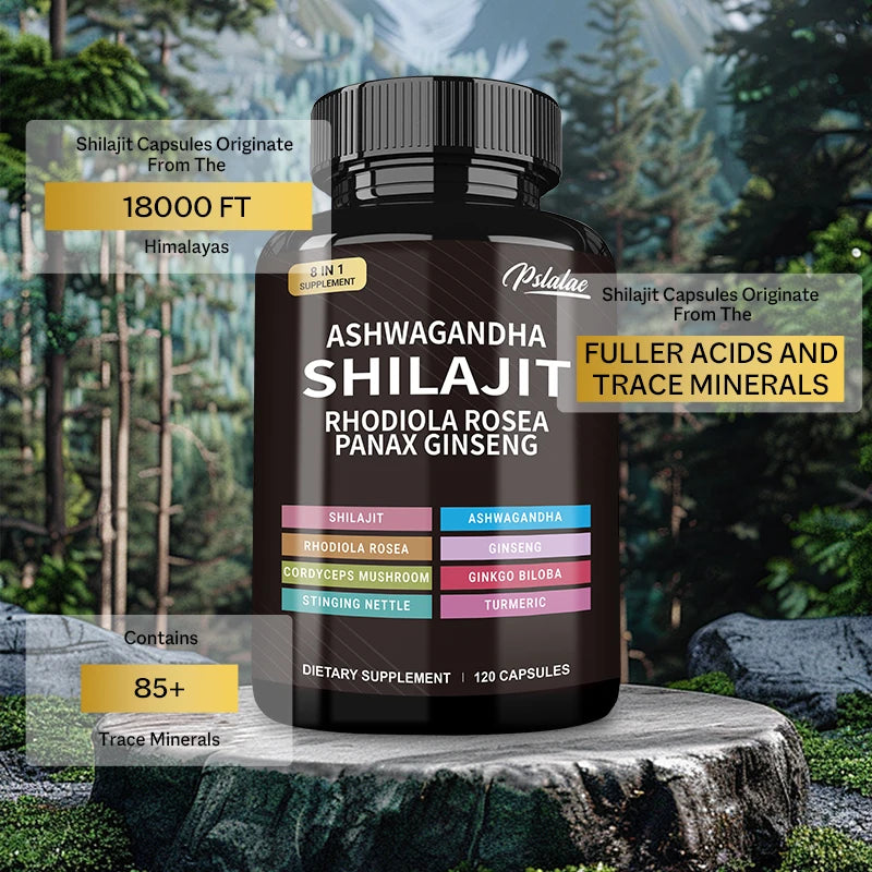 Shilajit and Ashwagandha Multi-Supplement Mix