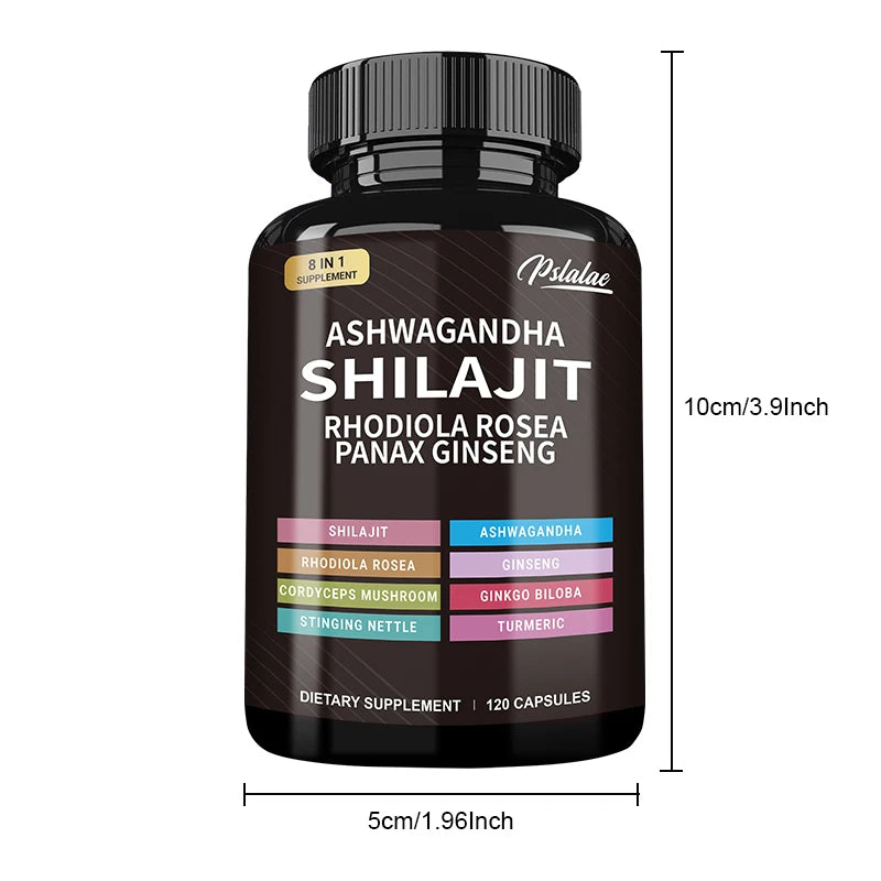 Shilajit and Ashwagandha Multi-Supplement Mix