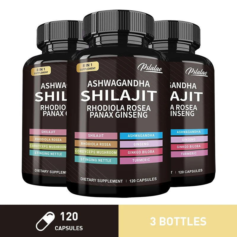 Shilajit and Ashwagandha Multi-Supplement Mix
