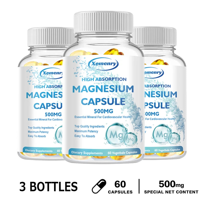 High Absorption Magnesium Capsules 500mg