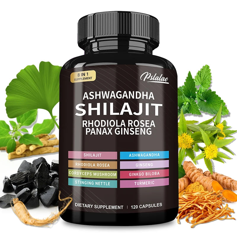 Shilajit and Ashwagandha Multi-Supplement Mix