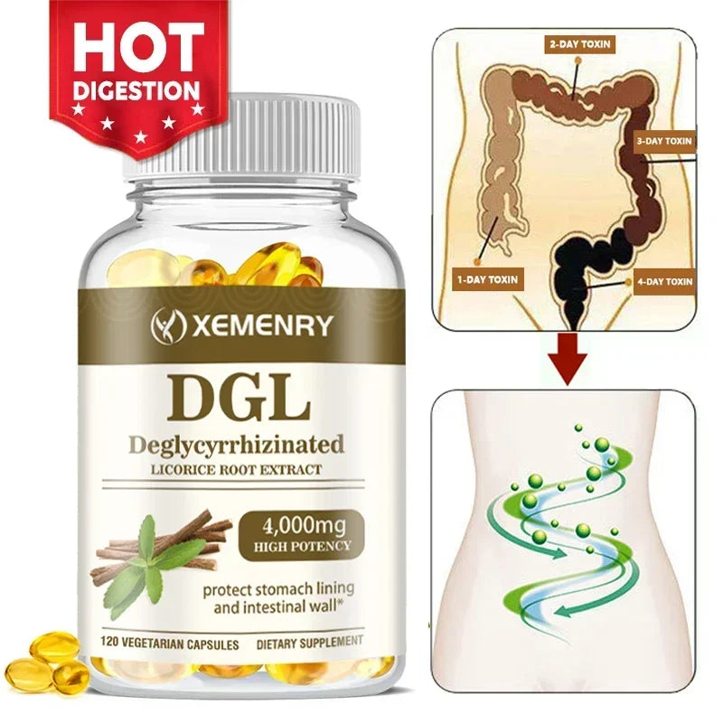DGL Licorice Supplement Capsules 4000 Mg